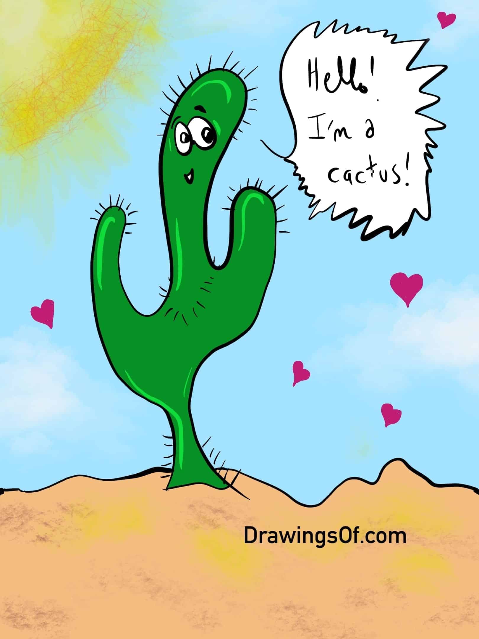 Cactus Cactus cartoon, funny and cute