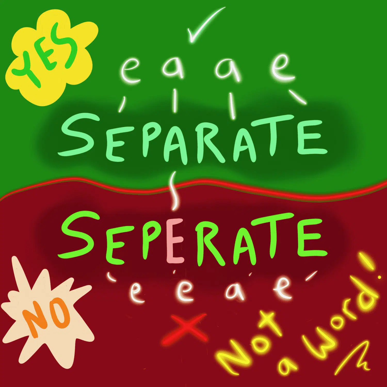 Spelling separate or seperate