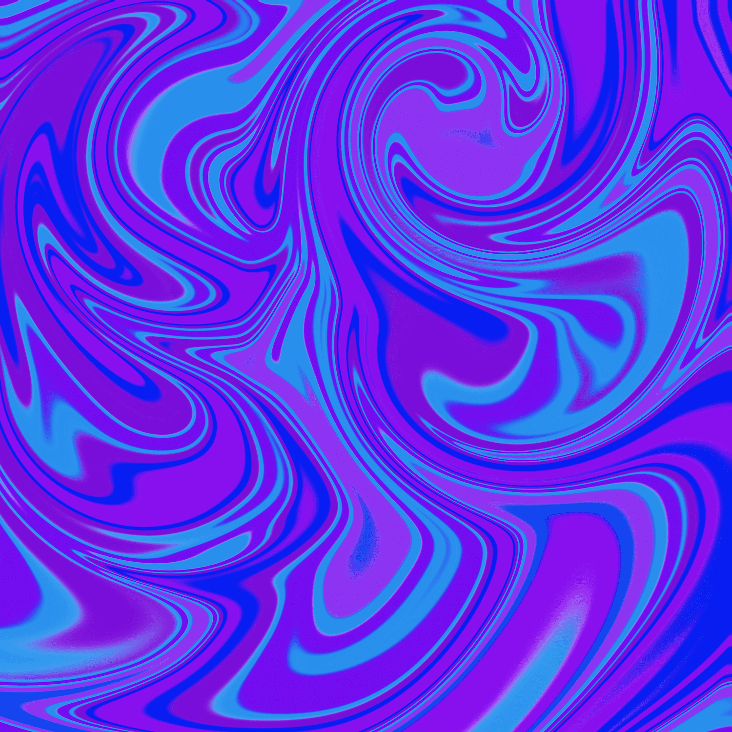 Blue and purple make...