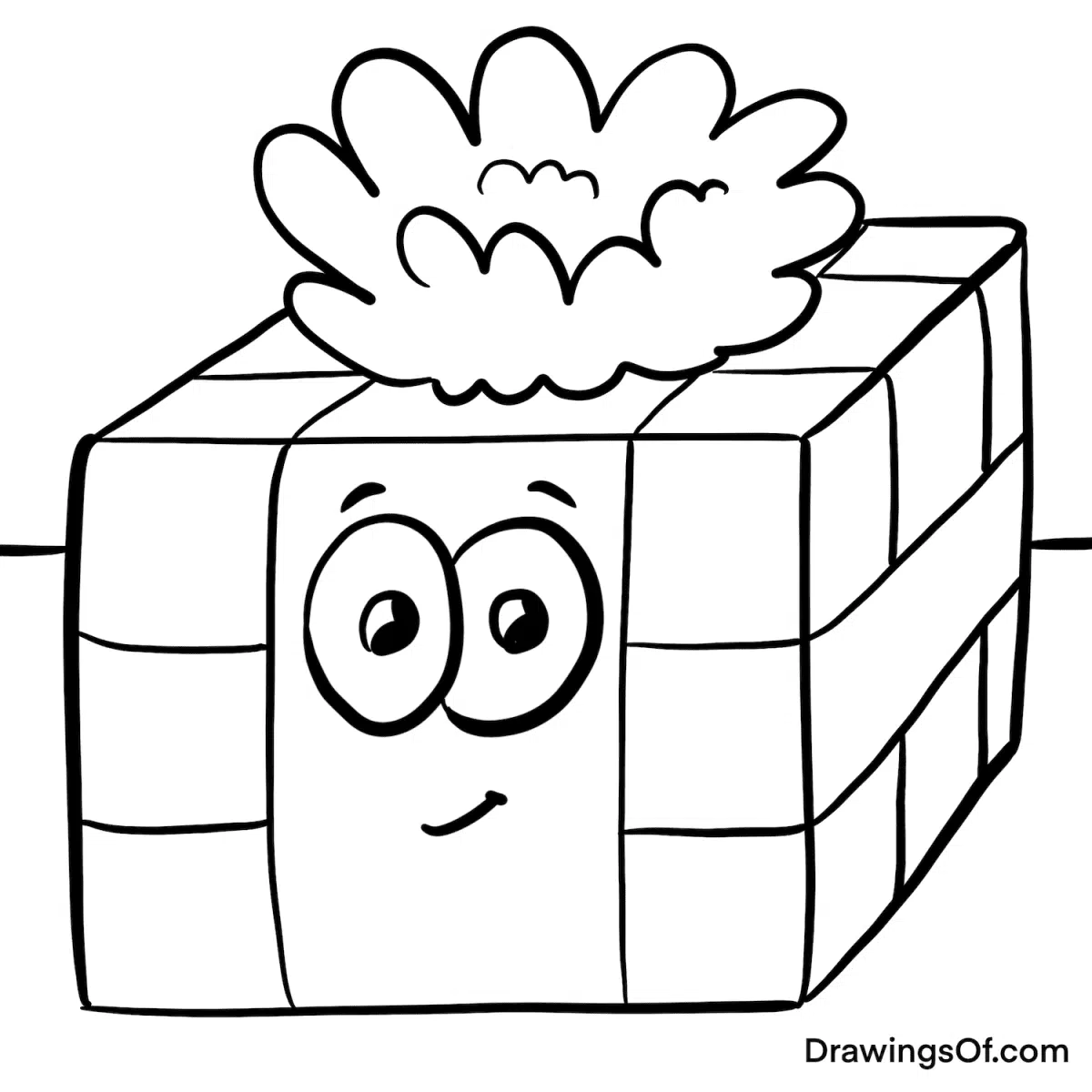 Gift drawing black and white