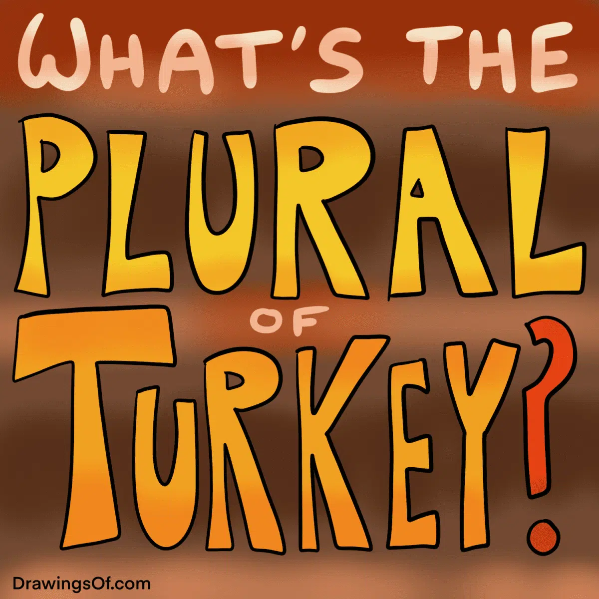 Plural of turkey
